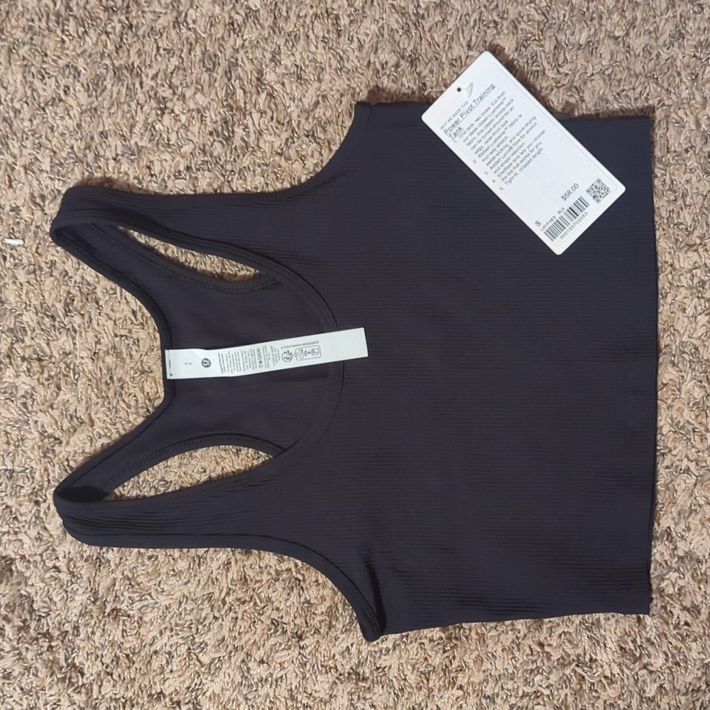Lululemon Athletica Black Pivot Training Tank